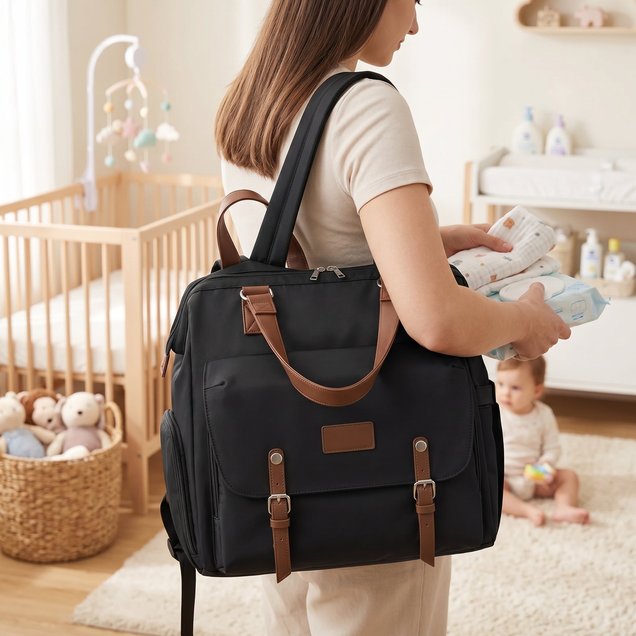 Waterproof Diaper Backpack