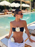 Bandeau Bikini Set For Women'strapless And For