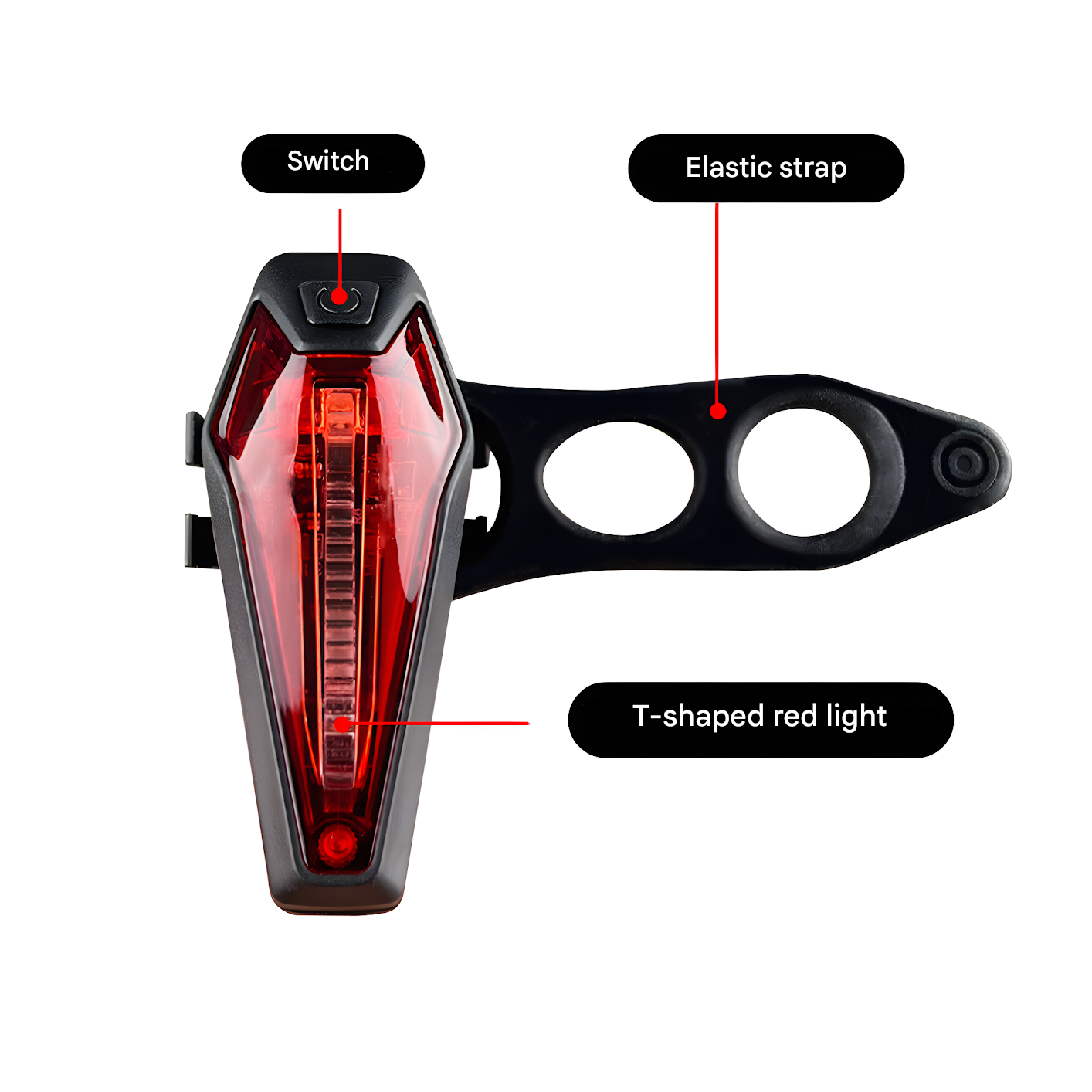 Bike Rear Light For Night Cycling