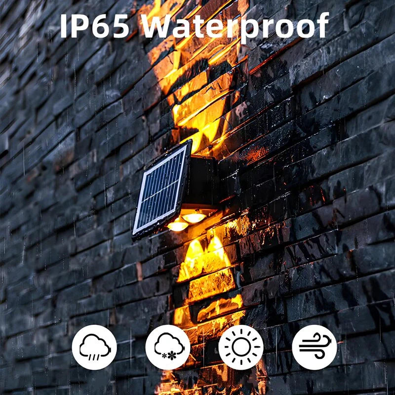 Solar Wall Sconce Light for Outdoor Entrances