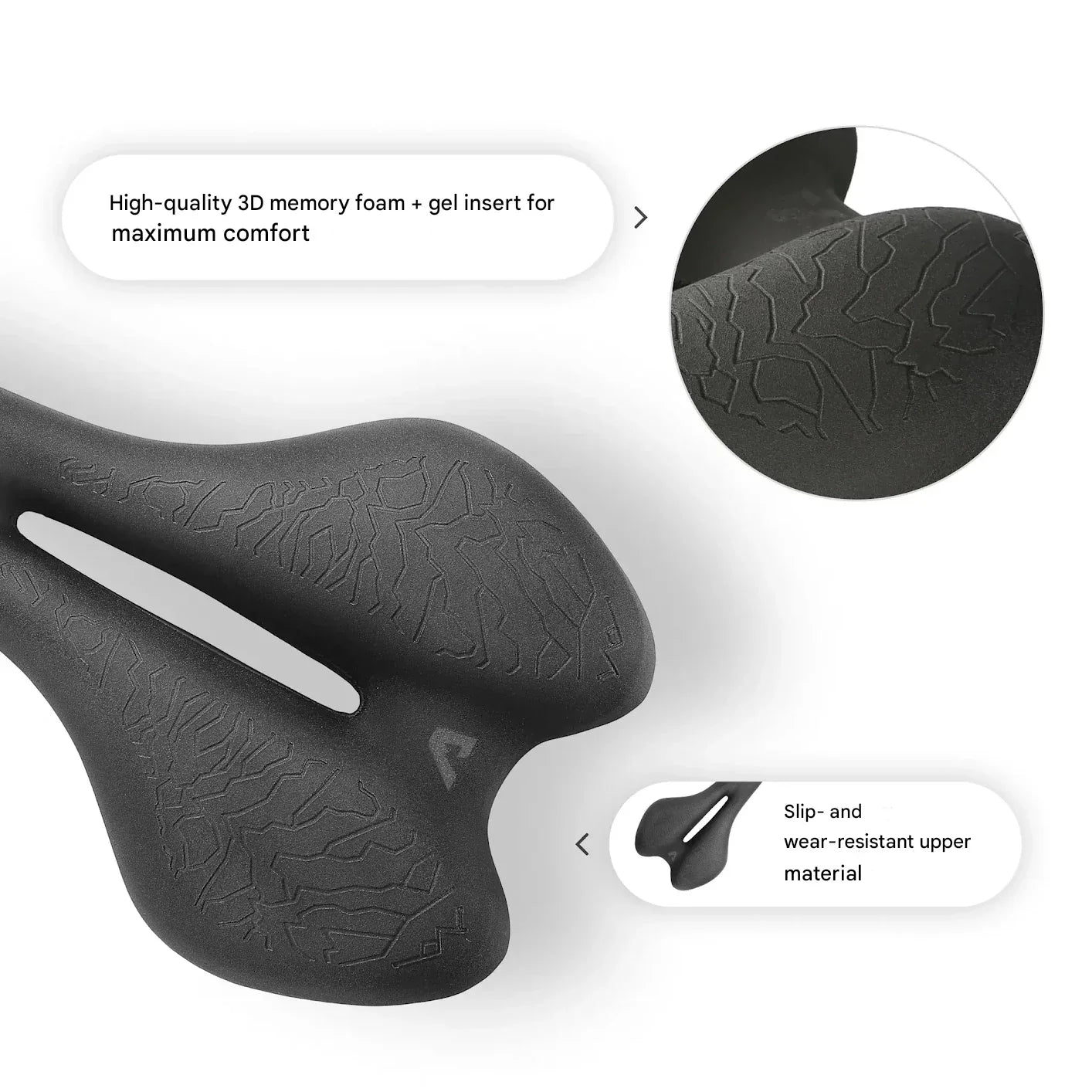 Memory Foam Bike Saddle For City Cycling
