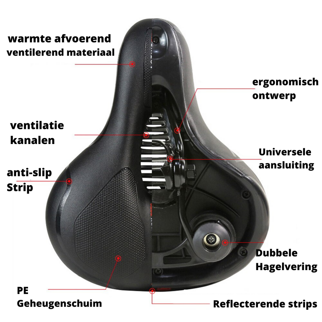 Bike Saddle For Commuter And Mountain Bikes