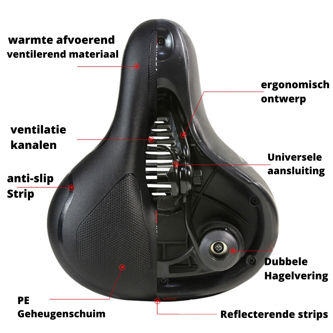 Bike Saddle For Commuter And Mountain Bikes