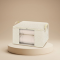 Foldable Storage Bag Organizer | Striped Collapsible Home Basket Box