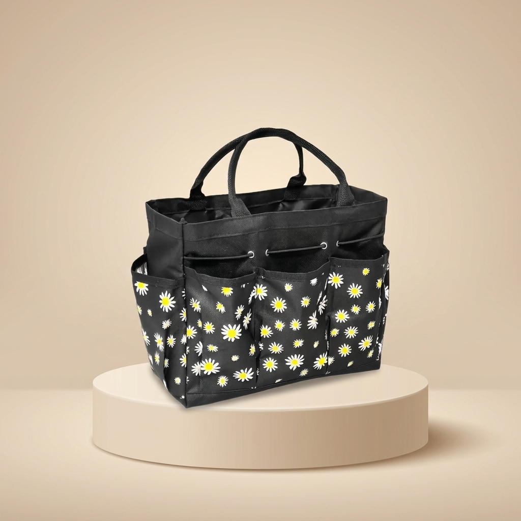 Heavy-Duty Floral Garden Tool Bag Organizer | Oxford Tote Storage