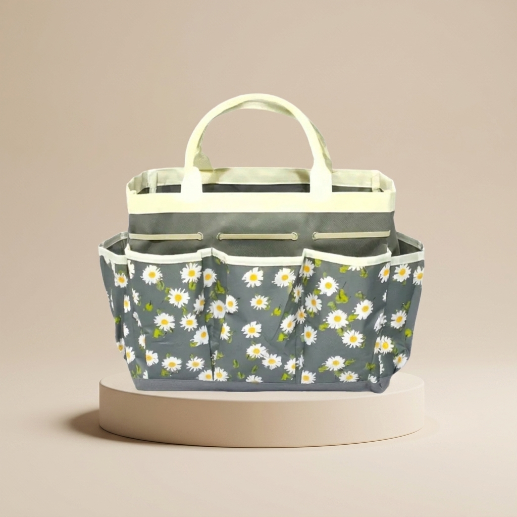 Heavy-Duty Floral Garden Tool Bag Organizer | Oxford Tote Storage