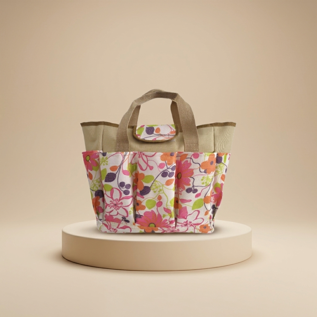 Heavy-Duty Garden Tool Bag | Large Organizer Tote with Pockets
