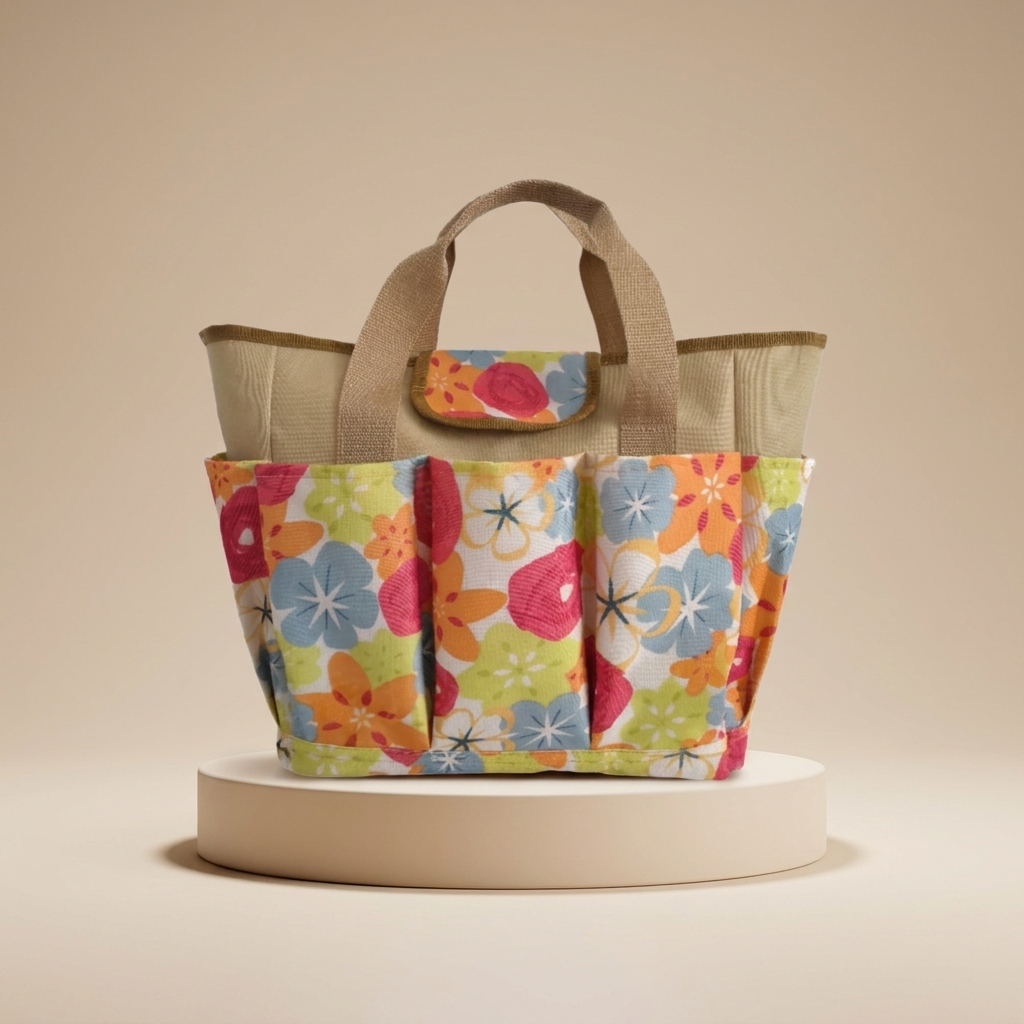 Heavy-Duty Garden Tool Bag | Large Organizer Tote with Pockets