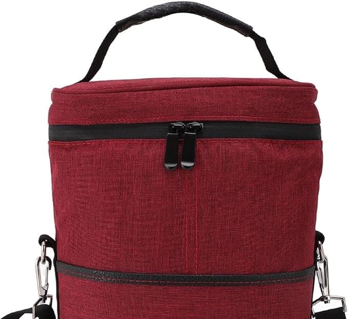 Insulated 2-Bottle Wine Cooler Tote