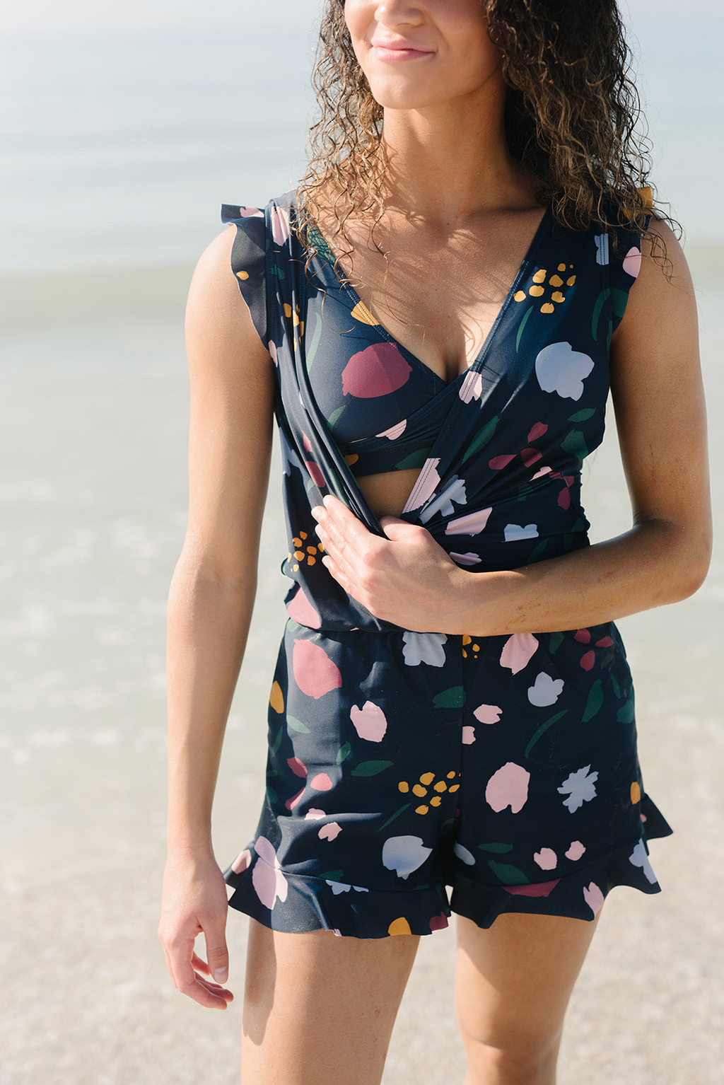 Women's Swimming Overall With Integrated Bra Swimwear