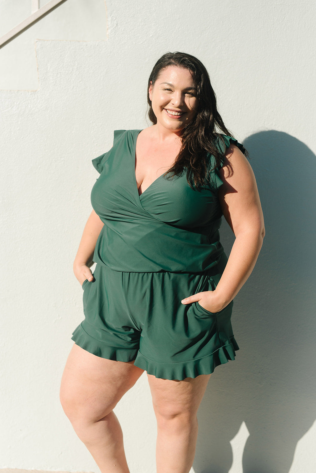 Women's Swimming Overall With Integrated Bra Swimwear