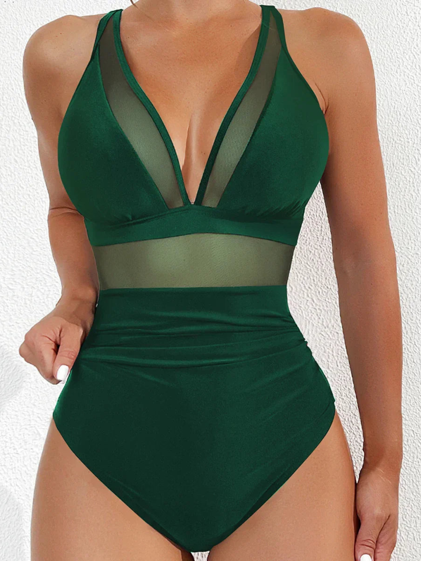 Women's Swimsuit With Mesh And Push-Up