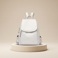 Anti-Theft Leather Backpack for Women | Secure Travel Bag