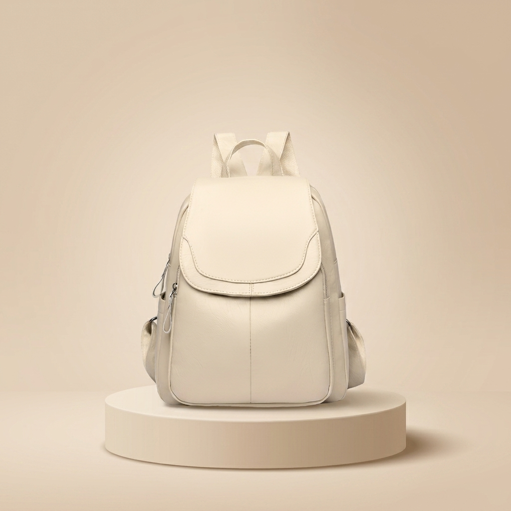 Anti-Theft Leather Backpack for Women | Secure Travel Bag