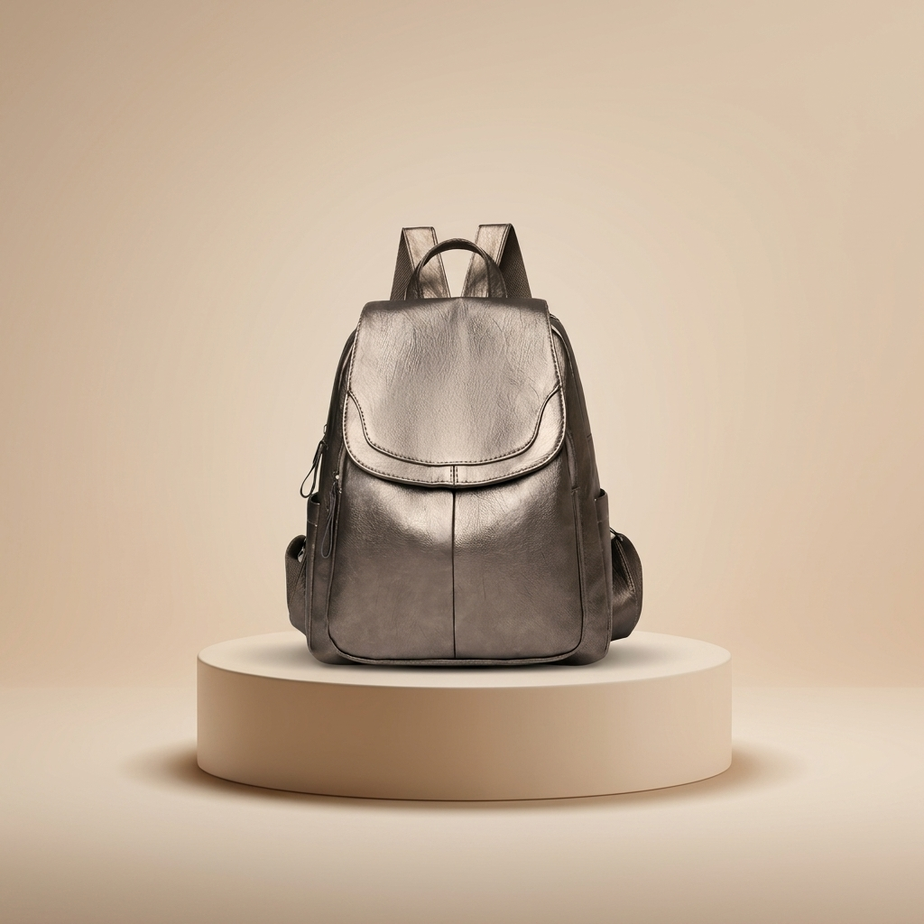 Anti-Theft Leather Backpack for Women | Secure Travel Bag