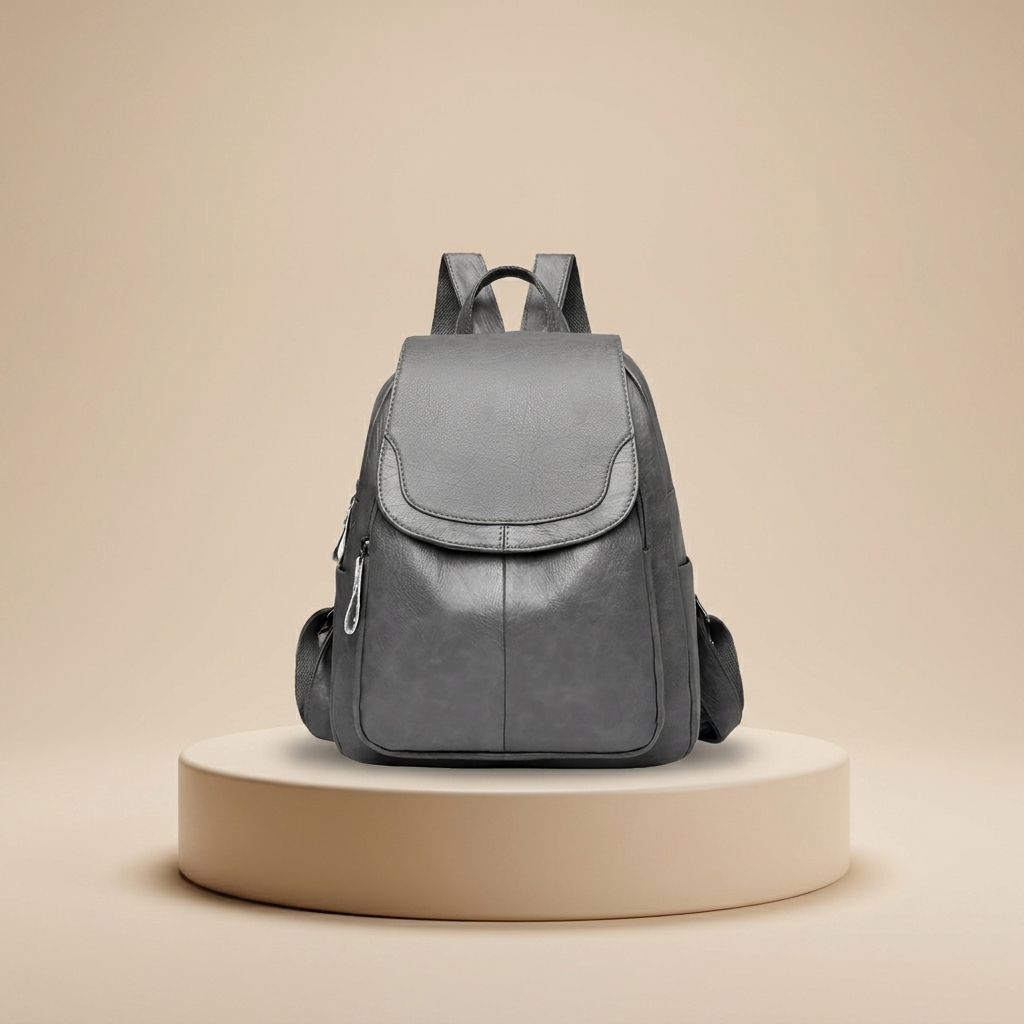 Anti-Theft Leather Backpack for Women | Secure Travel Bag
