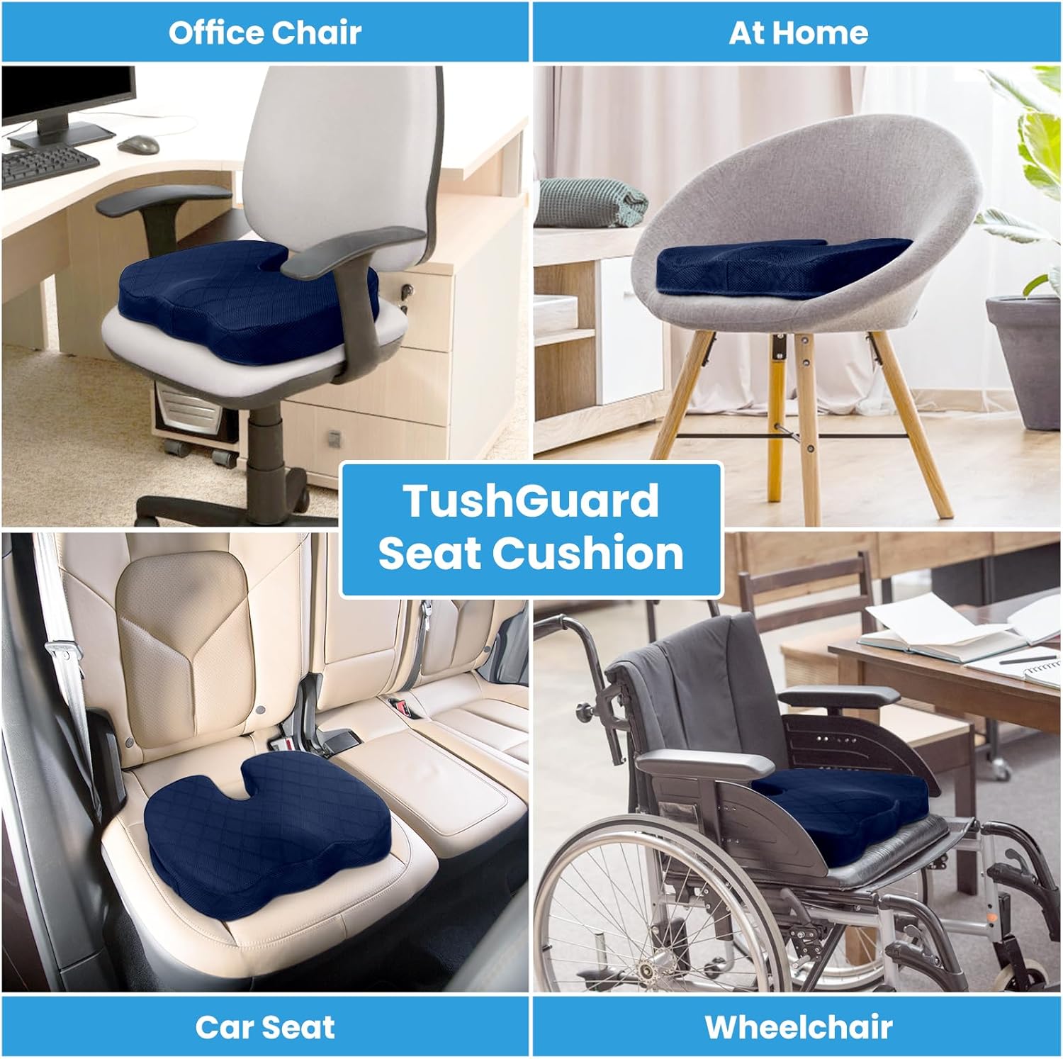 Memory Foam Car Seat Cushion For Chair
