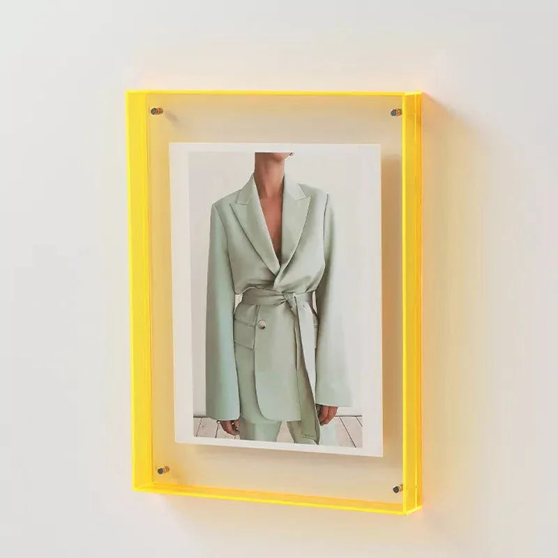 Transparent Colour Photo Frame