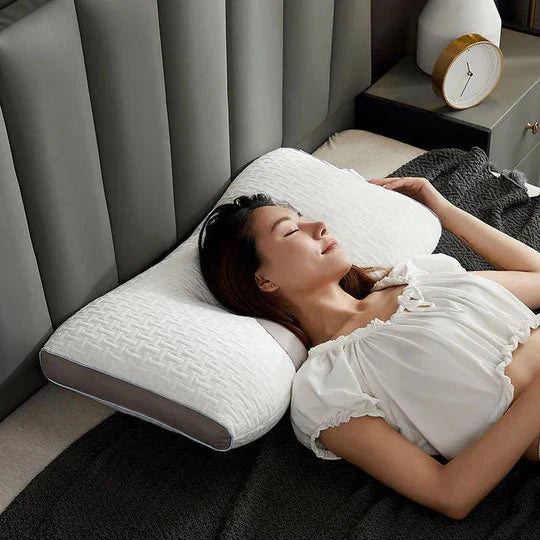 Ergonomic Hybrid Pillow For Side And Back Sleepers