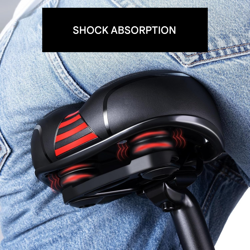 Gel Bicycle Saddle With Wide Seat Design