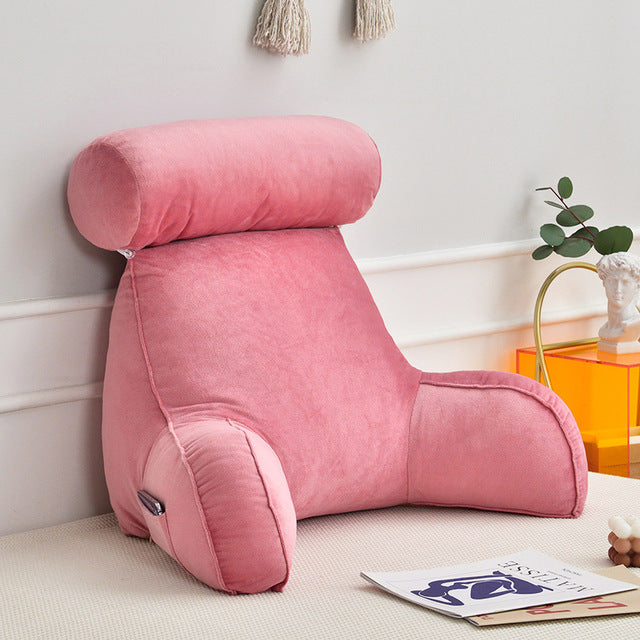 Reading Pillow With Arms And Adjustable Headrest