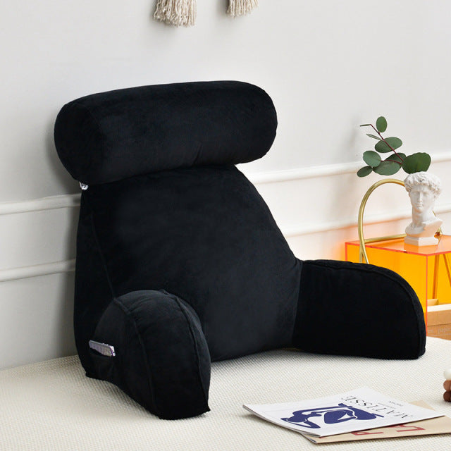 Reading Pillow With Arms And Adjustable Headrest