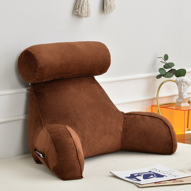 Reading Pillow With Arms And Adjustable Headrest