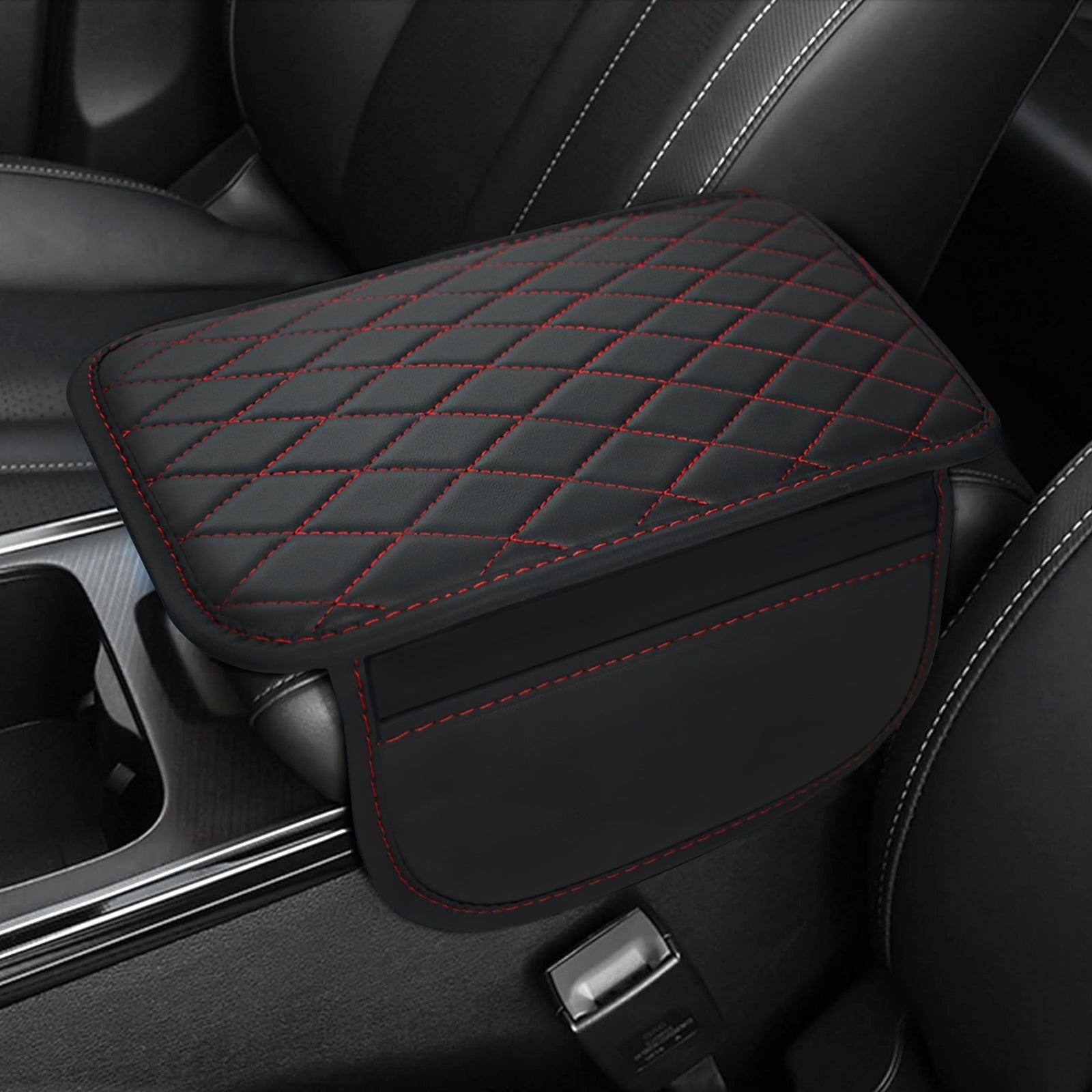 PU Leather Car Armrest Mat