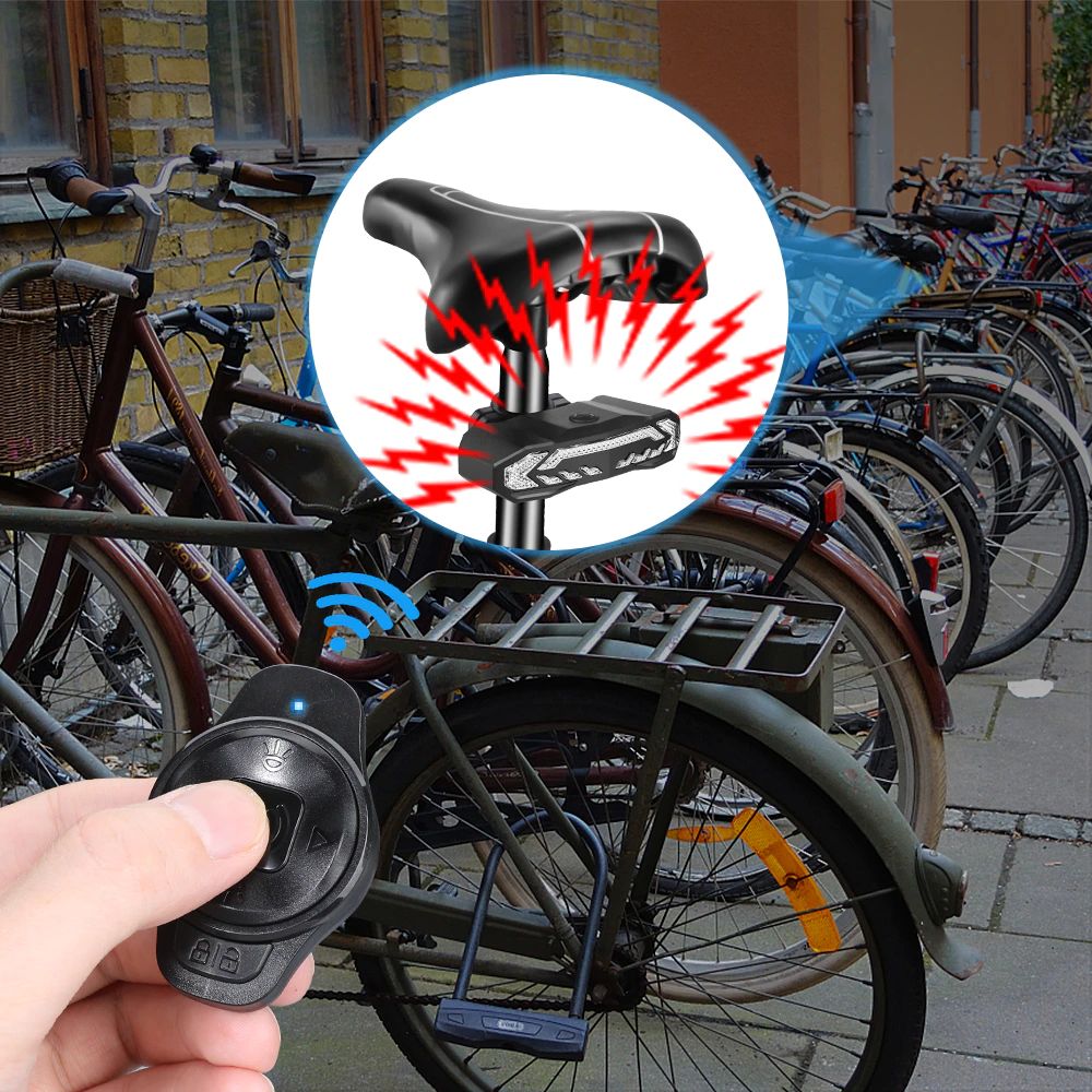 Bike Rear Light With Alarm Function