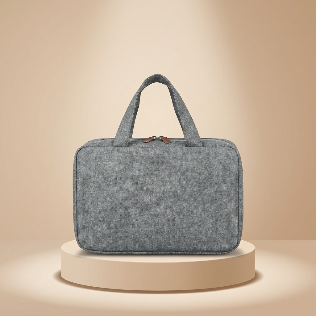 Travel Makeup Bag | Compact Cosmetic Organizer with 4 Compartments