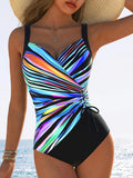 Swimsuit With Colorful Stripes Sun Splash