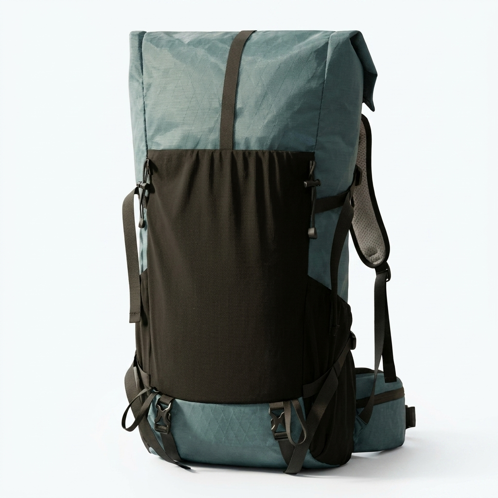 50L Expandable Rolltop Backpack for Hiking & Travel