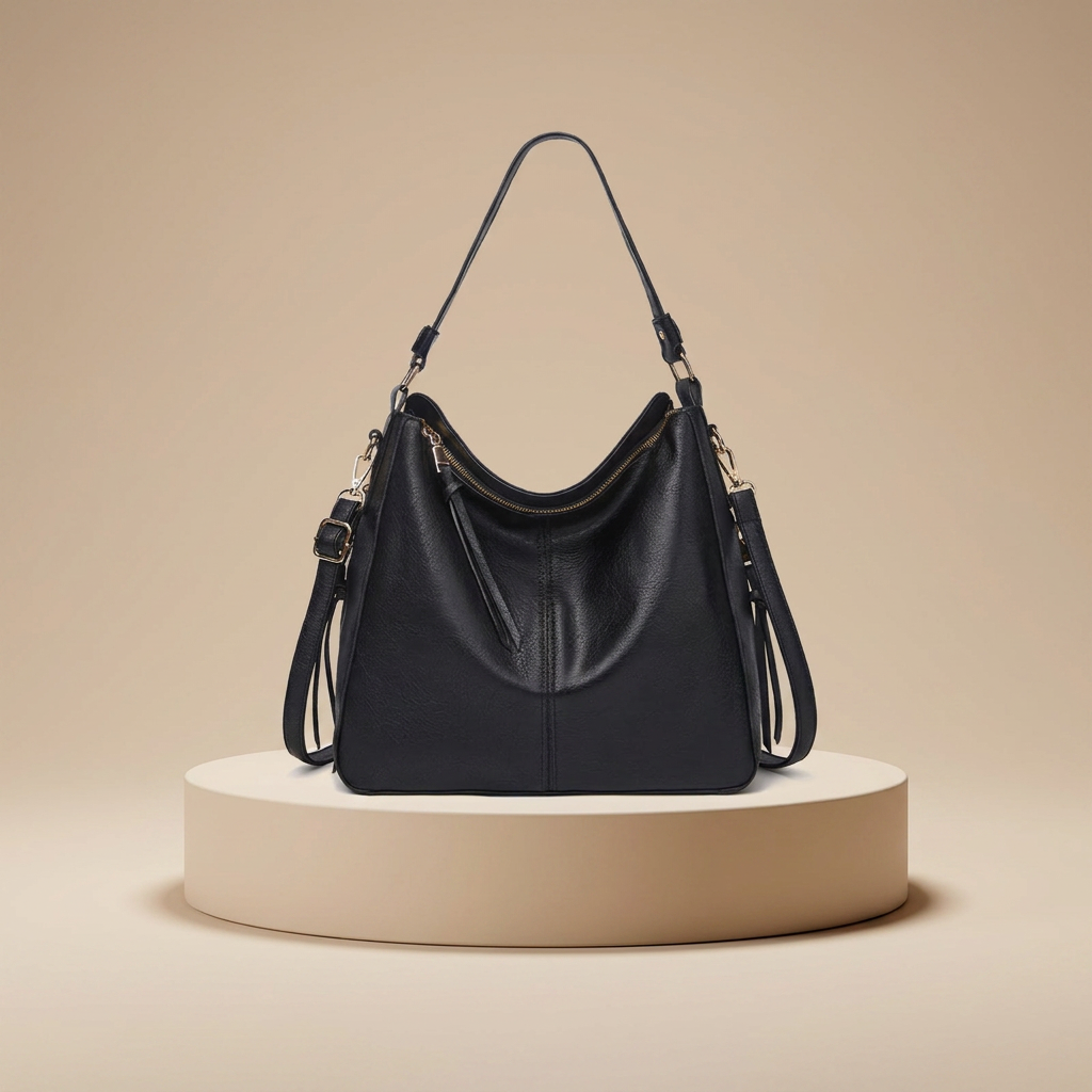 Vintage Leather Convertible Tote Shoulder Bag | Women Handbag